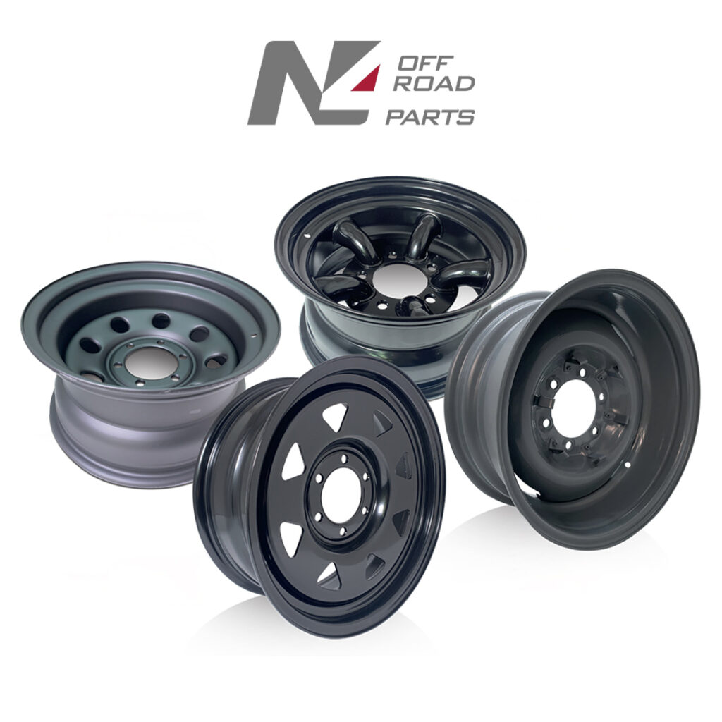 Jantes acier N4 Offroad Parts conçues pour les véhicules tout-terrain.